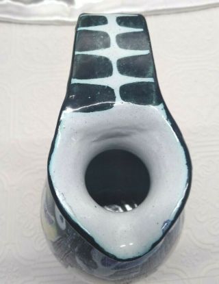 Mid Century 1950 ' s Tilgmans Sweden Hand Painted Art Pottery Vase 4