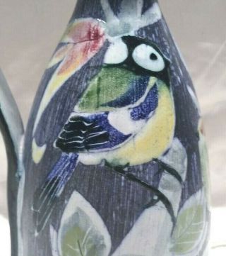Mid Century 1950 ' s Tilgmans Sweden Hand Painted Art Pottery Vase 6