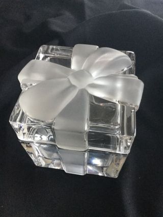 Tiffany & Co.  Signed Crystal Trinket Jewelry Box
