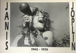 Janis Joplin Life Tribute Poster 24 X 34