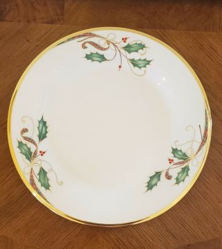 Lenox Holiday Christmas Nouveau Gold Dinner Plate Set Of 4