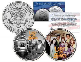 Lost In Space Tv Show Jfk Half Dollar 2 - Coin Set Will Robinson Robot Smith