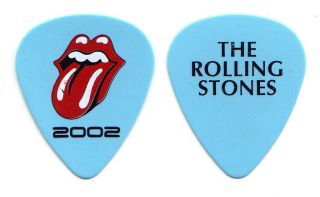Rolling Stones Keith Richards Light Blue Guitar Pick - 2002 Licks Tour