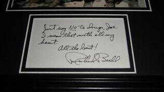 Richard Bull Signed Framed Note & Photo Display Little House On The Prairie