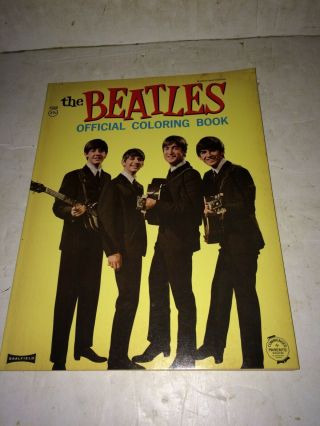 Vintage 1964 Nems The Beatles Official Coloring Book,  Saalfield,