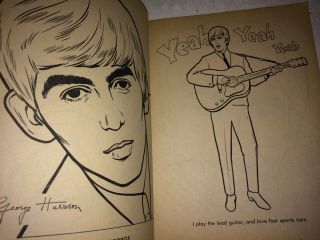 Vintage 1964 Nems The Beatles Official Coloring Book,  Saalfield, 4