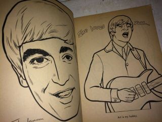 Vintage 1964 Nems The Beatles Official Coloring Book,  Saalfield, 5