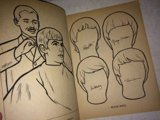Vintage 1964 Nems The Beatles Official Coloring Book,  Saalfield, 7
