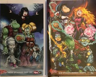 Sdcc Comic Con American Dad Set Of 2 Posters Halloween Monster Posters