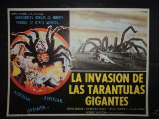 “the Giant Spider Invasion” Set Of 8,  Eight Mexican Lobby Cards