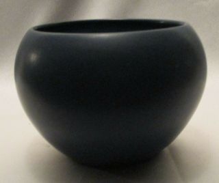 Marblehead Pottery Arts & Crafts Vase,  Ship Mark,  Marblehead Blue,  Matte Glaze 6