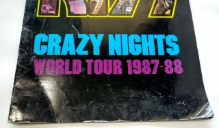 KISS Crazy Nights Concert World Tour Book 1987 1988 Stanley Simmons Carr Kulick 3
