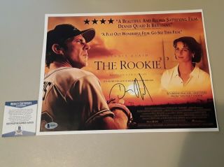Dennis Quaid Hand Signed The Rookie 11x14 Photo Beckett Certified