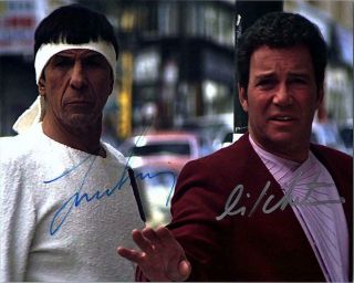 William Shatner Leonard Nimoy 8x10 Signed Photo Autographed Picture
