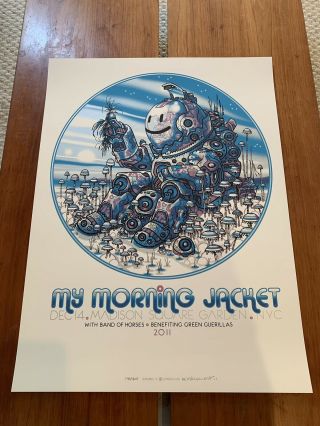 My Morning Jacket Poster Guy Burwell Madison Square Garden Nyc 2011 Nm