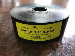 Lord Of The Rings Teaser 35mm Film Trailer 1 Scope Run Time 1:46