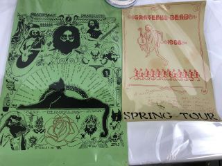 Vintage Grateful Dead Concert Posters 1984 - 1985 Spring Tour Signed? Art