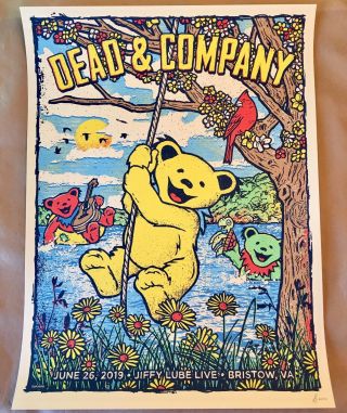 Dead And & Company Poster 2019 Bristow 6/26/19 Artist Edition Signed/numbered