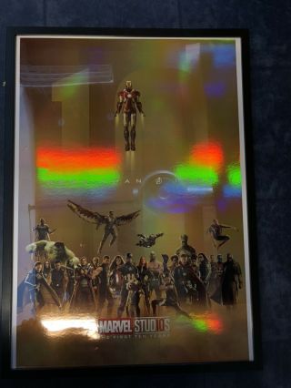 Marvel Studios Poster - The First 10 Years.  More Than A Hero -