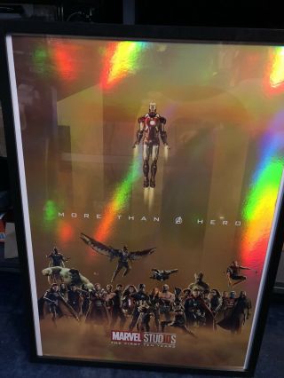 Marvel Studios Poster - The First 10 Years.  More than a hero - 2