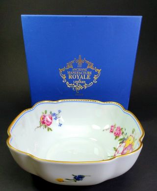 Ancienne Manufacture Royale Limoges Hand Painted Porcelain Bowl France