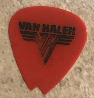 Vintage 1986 Red Eddie Van Halen 5150 Custom Tour Guitar Pick Evh Stage Pic