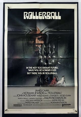 Rollerball Movie Poster (verygood, ) One Sheet 1975 Sci - Fi James Cann 4176