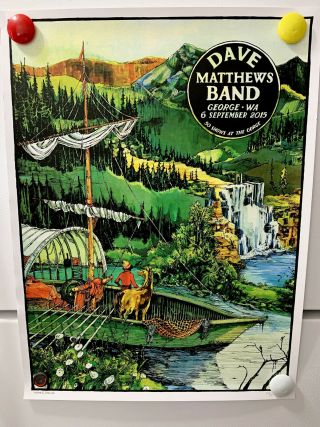 Dave Matthews Band 2015 Poster 50 Shows At The Gorge 548/1460 18 " X 24 "