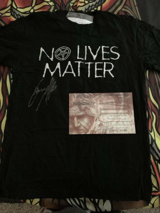 Stage Worn No Lives Matter Shirt From Novarock,  Final Slayer Show In Austria
