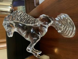 Waterford Crystal Rearing Horse Figurine Sculpture