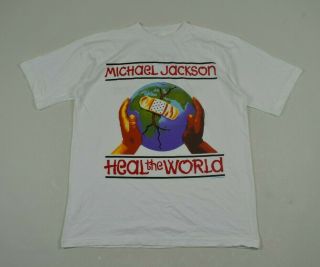1997 Michael Jackson Heal The World Tour Tee Vintage Concert Tour