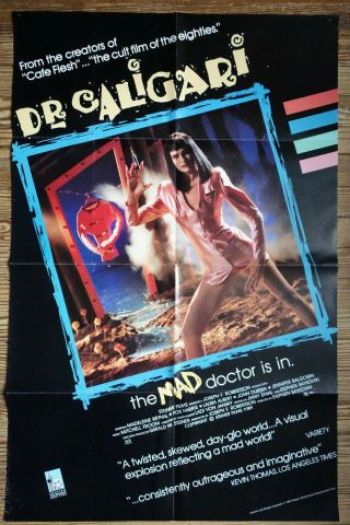 Rare Dr Caligari Movie Poster 1990 Issue Cult Movie