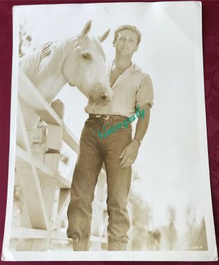 Vintage Celebrity Photo Singer Actor Allan Jones Stared In 1937 Mgm The Firefly