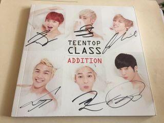 [autographed] Teen Top - 4th Mini Album Repackage - Teen Top Class Addition