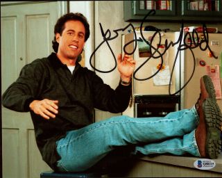 Jerry Seinfeld Signed 8x10 Photo Beckett Bas Funny Rare 1