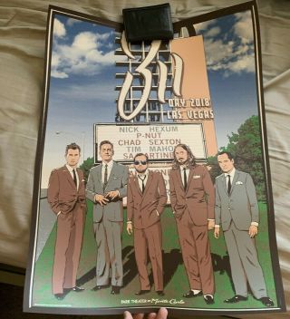 311 Day Concert Gig Tour Poster Las Vegas 3/11/18 Rat Pack