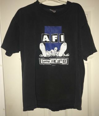 Throw Me Away File 13 Afi Band T - Shirt - Size Large - 1996 - Rare