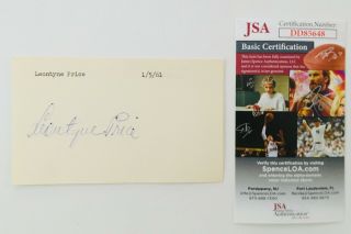 Leontyne Price Signed Autographed 3x5 Card Jsa Certified Soprano Opera
