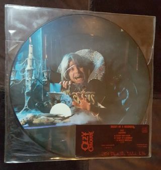 Ozzy Osbourne 12 " Flying High Again Jet Promo Picture Disc Montage Vinyl Album