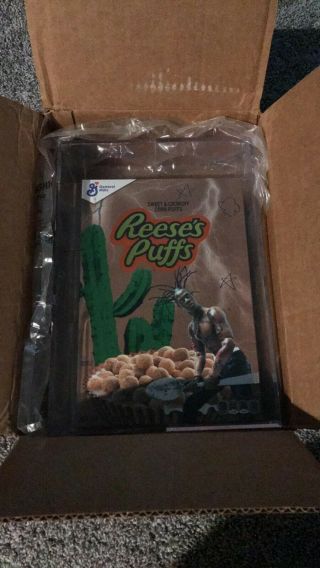 Travis Scott Astroworld Reeses Puffs Cereal Acrylic Box Ready To Ship