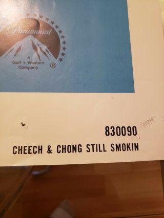 Cheech and Chong Still Smokin Movie Poster 1983 2