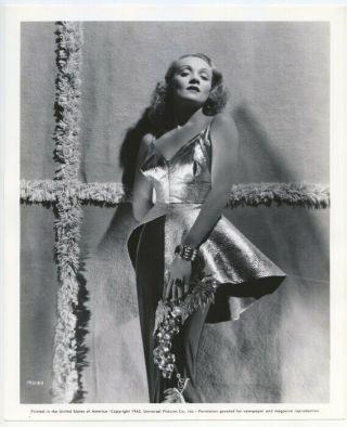 Marlene Dietrich 1942 Vintage Hollywood Glamour Portrait Golden Goddess