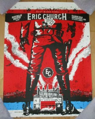 Eric Church Concert Poster Cincinnati 2019 Print Pfahlert Silent P Sn/ap