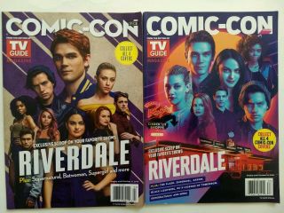 Riverdale Comic - Con Tv Guides 2018 & 2019 (set Of 2)