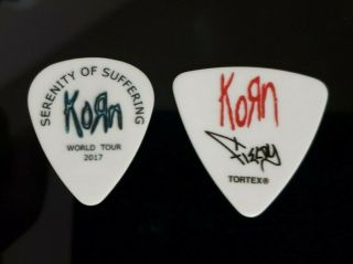 2piks 2019 Korn Fieldy Guitar Pick Denver Tour 2017 Munky Serenity Of Suffering