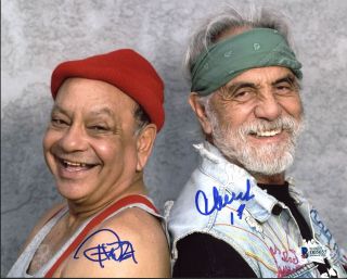 Cheech Marin & Tommy Chong Up In Smoke Authentic Signed 8x10 Photo Bas D05655