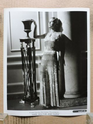 Loretta Young Orig Fashion Studio Portrait Photo 1937 Wife,  Doctor And Nurse 3