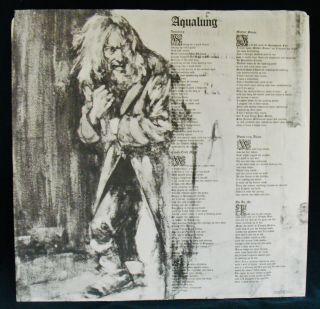 JETHRO TULL Autographed AQUALUNG Album By Ian Anderson & Martin Barre CHRYSALIS 4