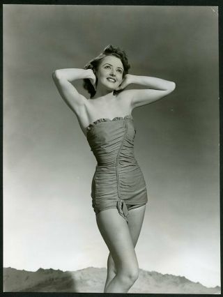 Martha Vickers In Bathing Suit Vintage 1940s Leggy Cheesecake Photo