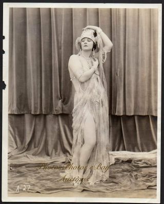 Betty Blythe 1921 Vint Orig Photo The Queen Of Sheba Leggy Silent Film Actress